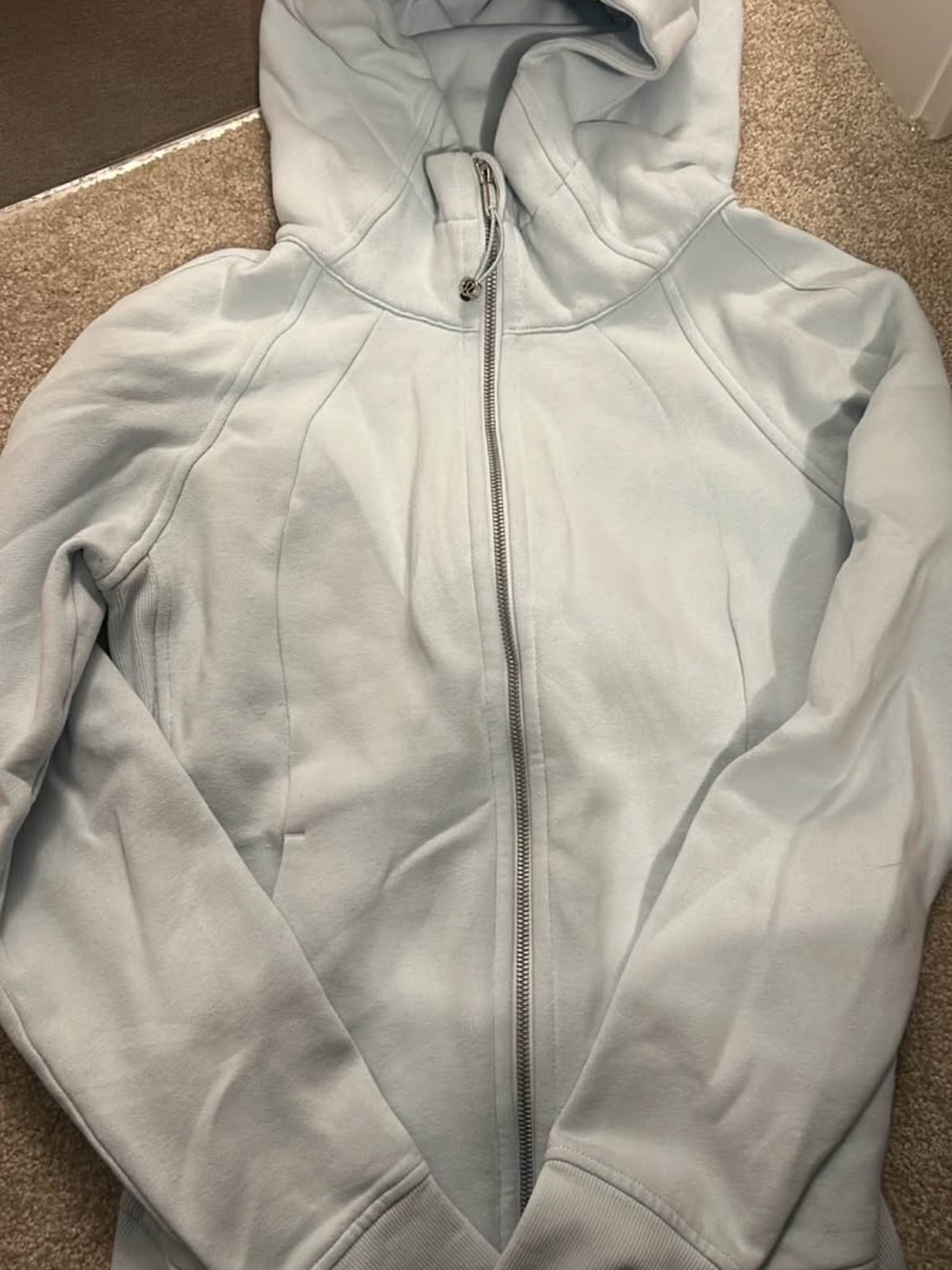 lululemon athletica Light Blue Full-Zip Hoodie